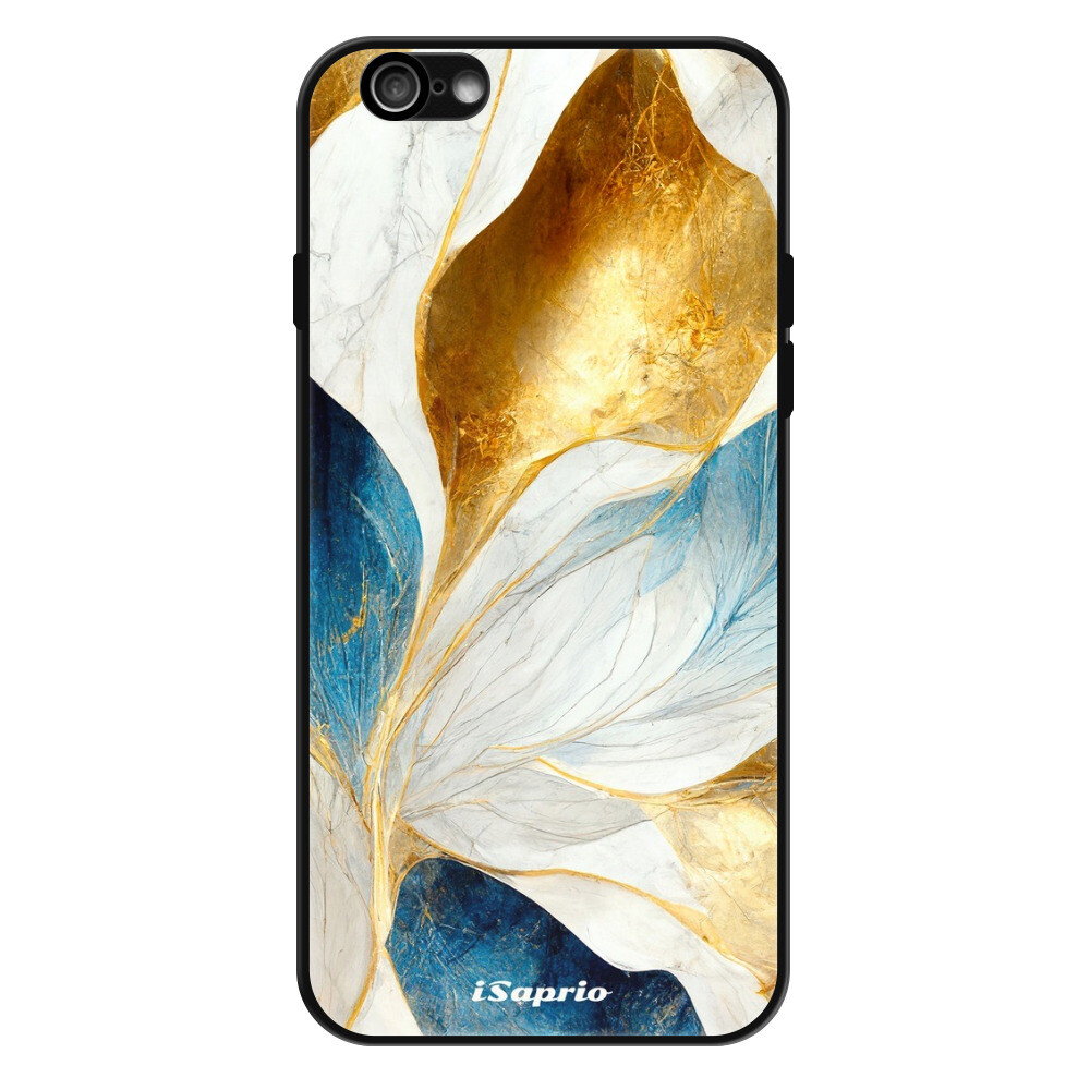 Lesklé puzdro Exclusive iSaprio - Blue Leaves - iPhone 6/6S