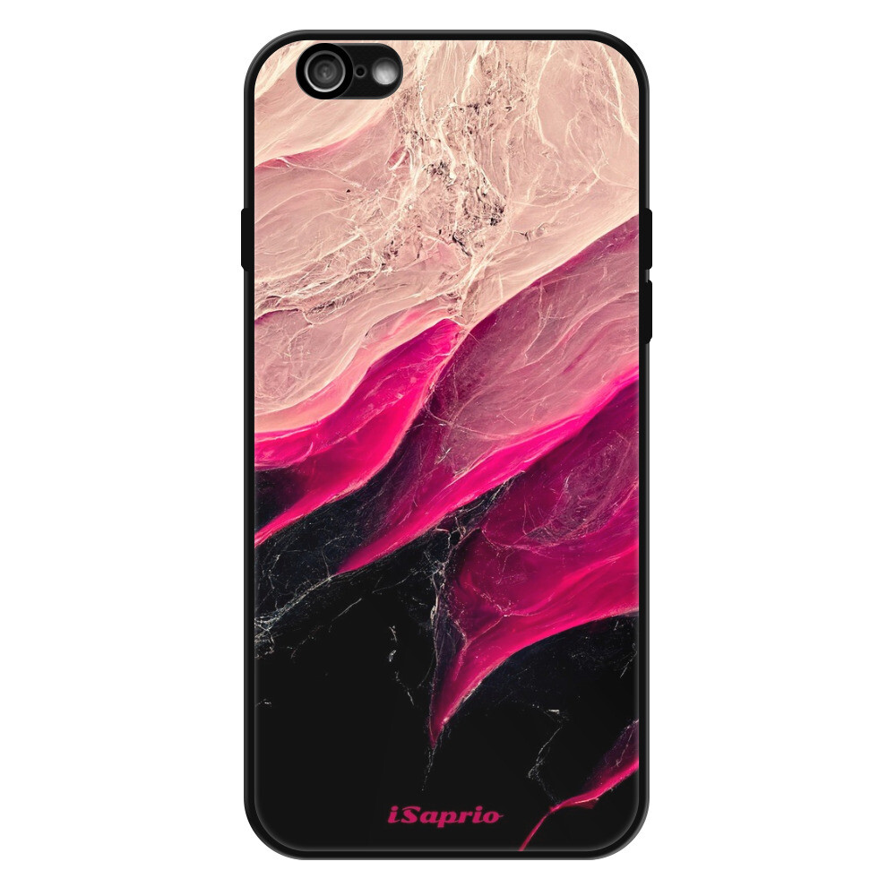 Lesklé puzdro Exclusive iSaprio - Black and Pink - iPhone 6/6S