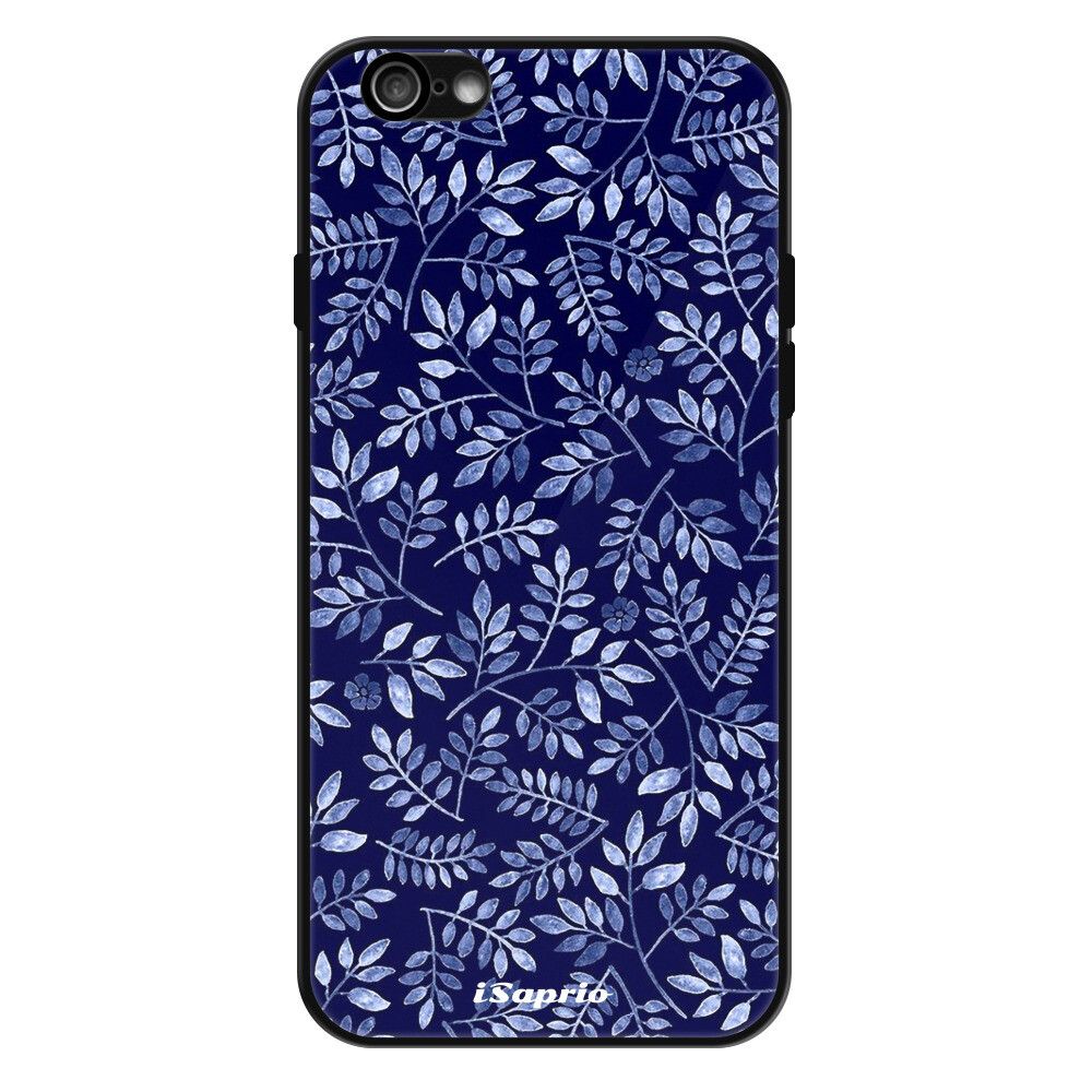 Lesklé puzdro Exclusive iSaprio - Blue Leaves 05 - iPhone 6/6S