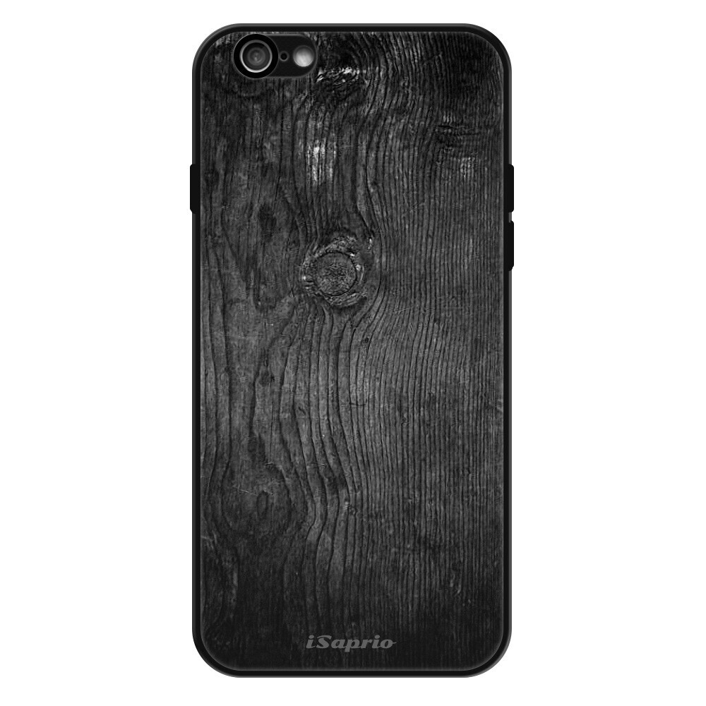 Lesklé puzdro Exclusive iSaprio - Black Wood 13 - iPhone 6/6S