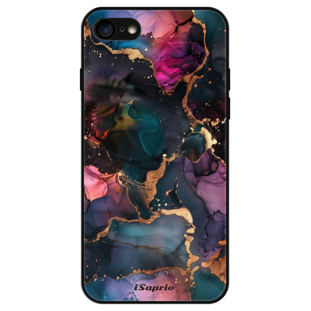 Lesklé puzdro Exclusive iSaprio - Dark Marble 10 - iPhone 7/8/SE 2020/SE 2022