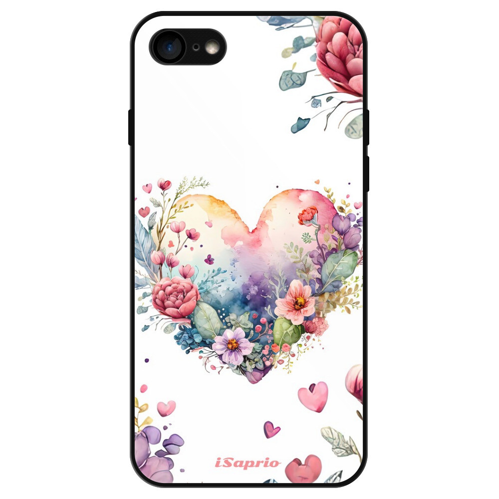 Lesklé puzdro Exclusive iSaprio - Floral Heart - iPhone 7/8/SE 2020/SE 2022