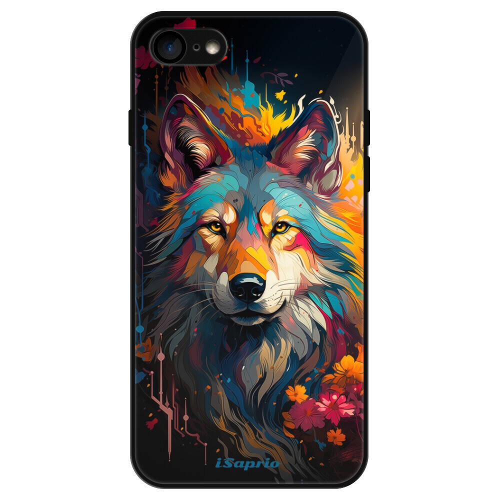 Lesklé puzdro Exclusive iSaprio - Mysterious Wolf - iPhone 7/8/SE 2020/SE 2022