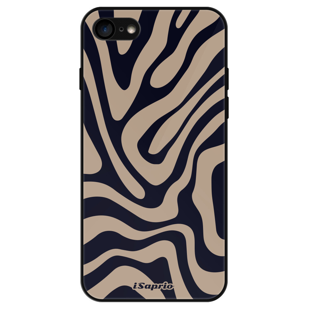 Lesklé puzdro Exclusive iSaprio - Zebra Black - iPhone 7/8/SE 2020/SE 2022