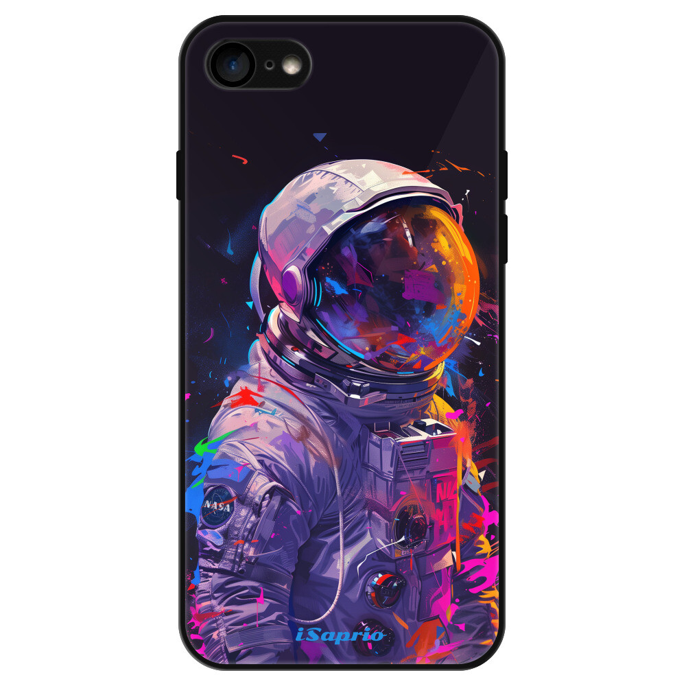 Lesklé puzdro Exclusive iSaprio - Neon Astronaut - iPhone 7/8/SE 2020/SE 2022