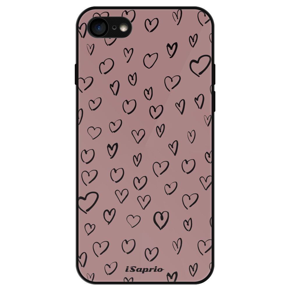 Lesklé puzdro Exclusive iSaprio - Heart Dark - iPhone 7/8/SE 2020/SE 2022
