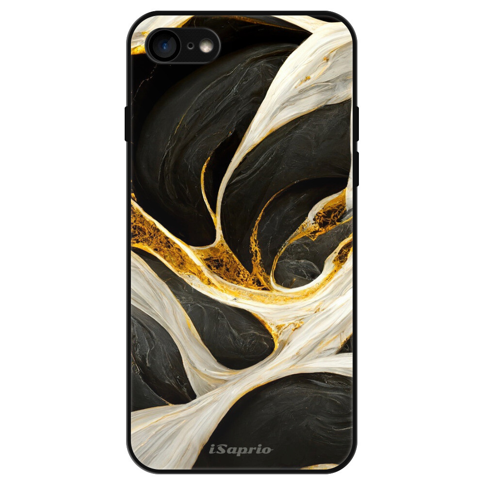 Lesklé puzdro Exclusive iSaprio - Black and Gold - iPhone 7/8/SE 2020/SE 2022