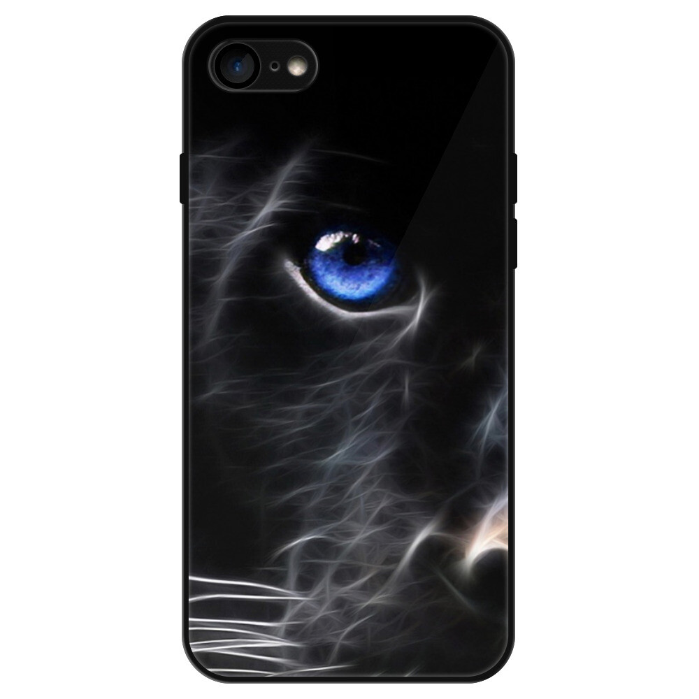Lesklé puzdro Exclusive iSaprio - Black Puma - iPhone 7/8/SE 2020/SE 2022