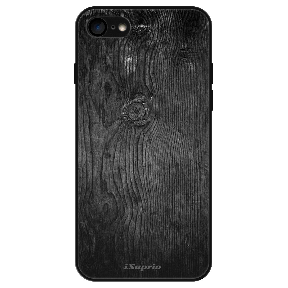 Lesklé puzdro Exclusive iSaprio - Black Wood 13 - iPhone 7/8/SE 2020/SE 2022