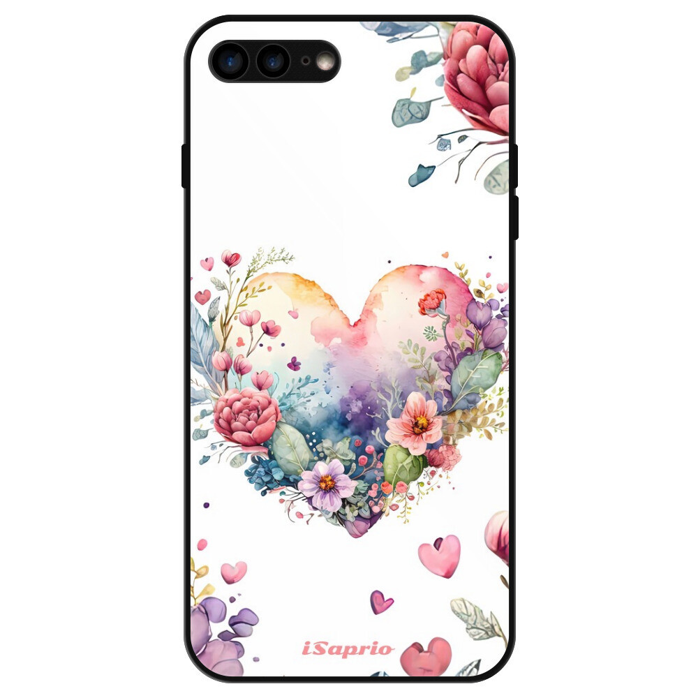 Lesklé puzdro Exclusive iSaprio - Floral Heart - iPhone 7 Plus/8 Plus