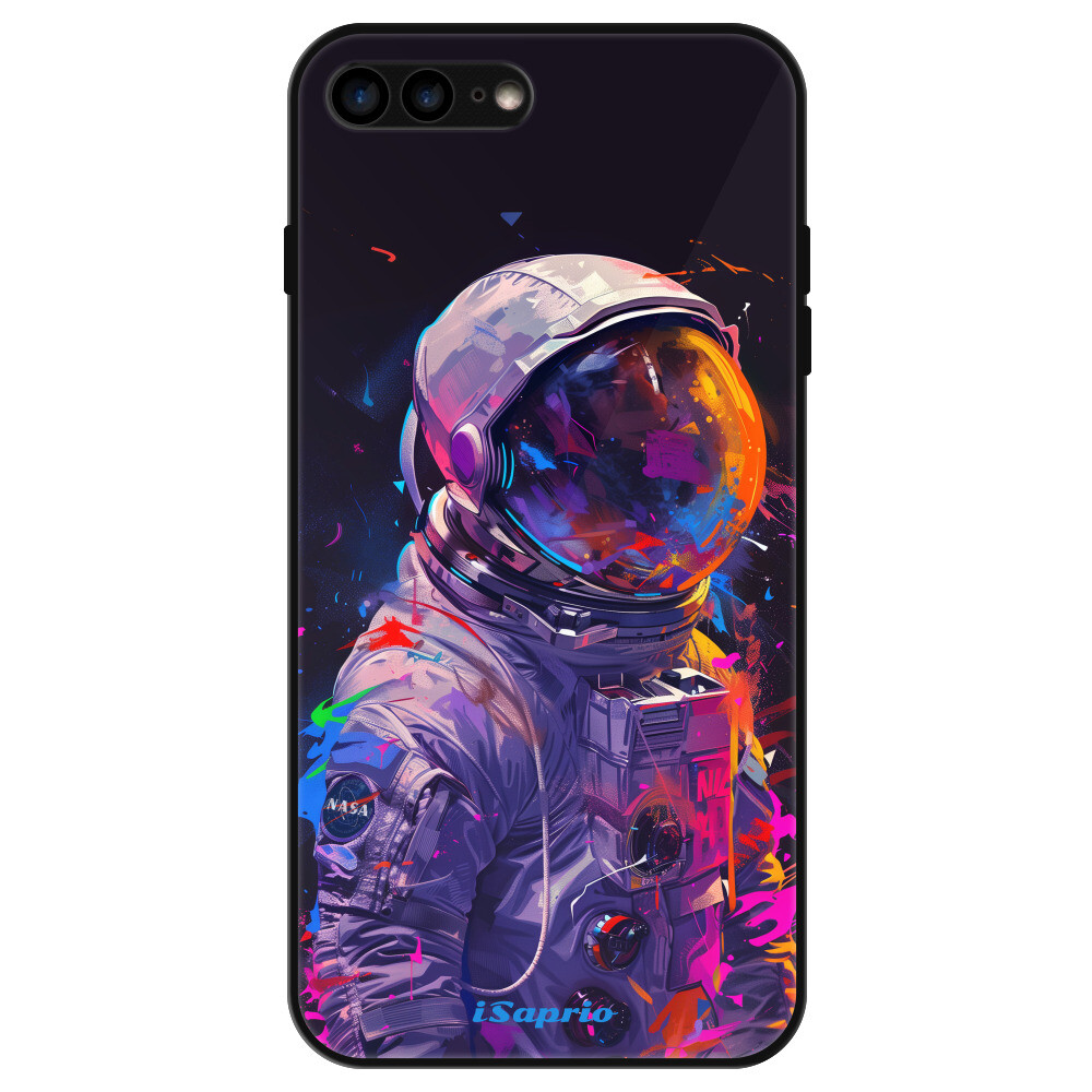 Lesklé puzdro Exclusive iSaprio - Neon Astronaut - iPhone 7 Plus/8 Plus