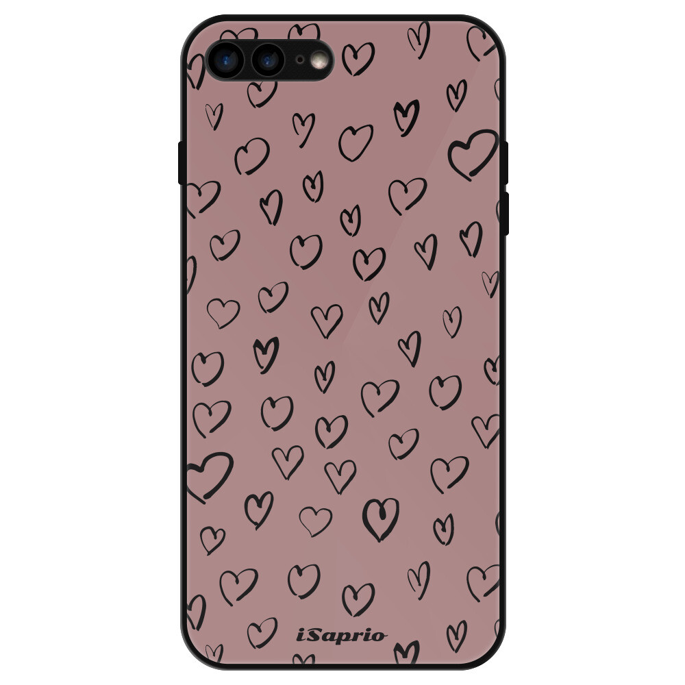 Lesklé puzdro Exclusive iSaprio - Heart Dark - iPhone 7 Plus/8 Plus