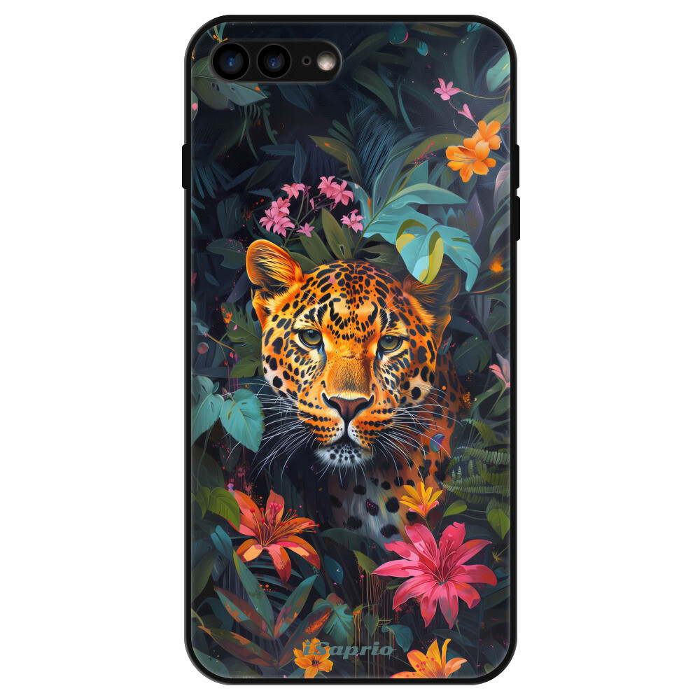 Lesklé puzdro Exclusive iSaprio - Flower Jaguar - iPhone 7 Plus/8 Plus