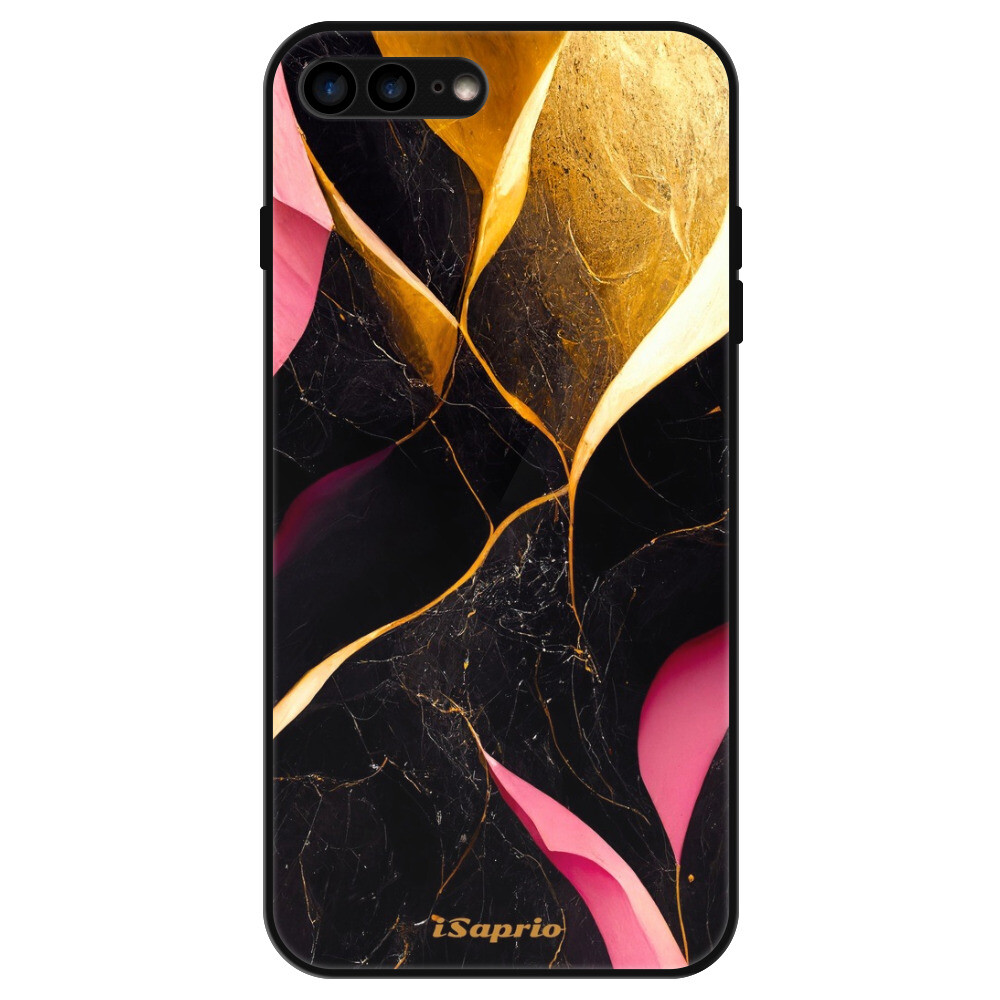 Lesklé puzdro Exclusive iSaprio - Gold Pink Marble - iPhone 7 Plus/8 Plus