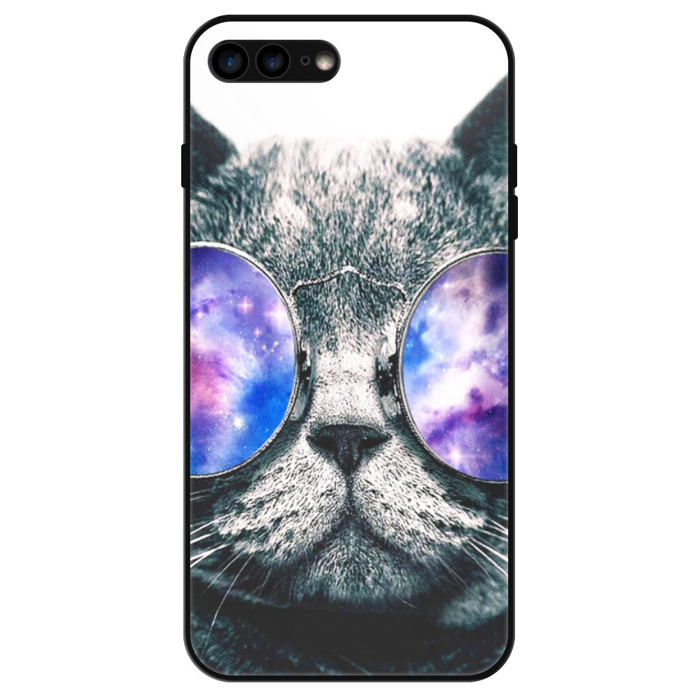 Lesklé puzdro Exclusive iSaprio - Galaxy Cat - iPhone 7 Plus/8 Plus