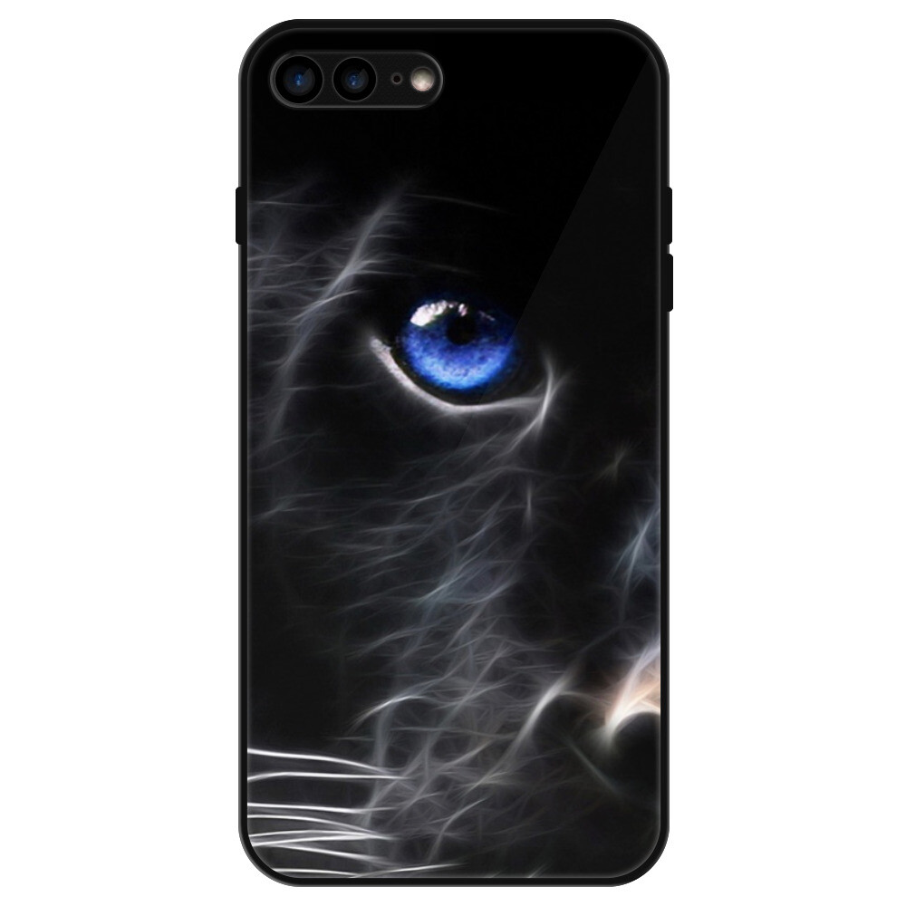 Lesklé puzdro Exclusive iSaprio - Black Puma - iPhone 7 Plus/8 Plus