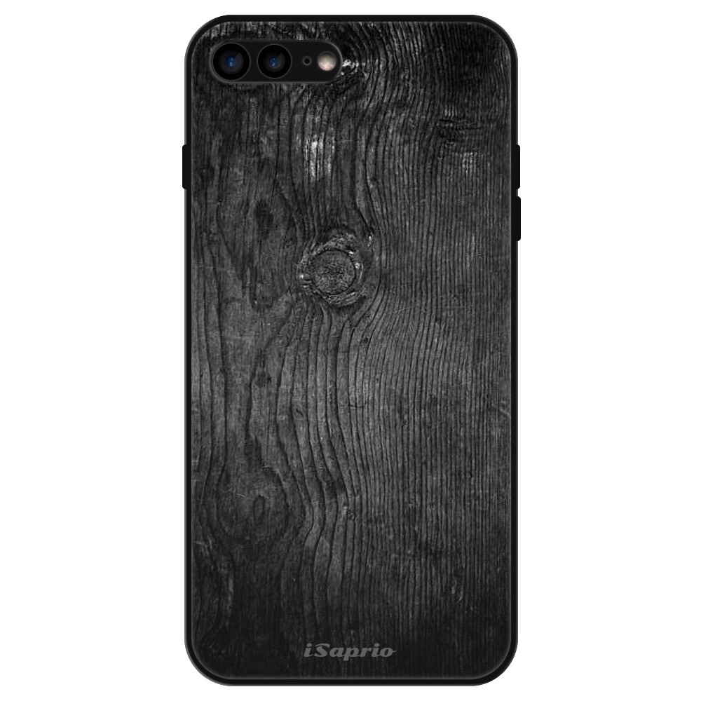 Lesklé puzdro Exclusive iSaprio - Black Wood 13 - iPhone 7 Plus/8 Plus