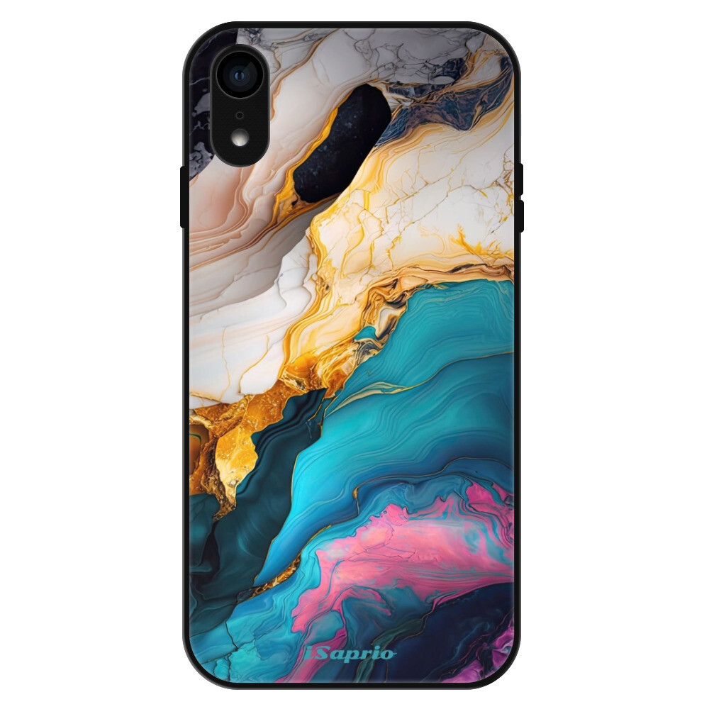 Lesklé puzdro Exclusive iSaprio - Color Marble 21 - iPhone XR