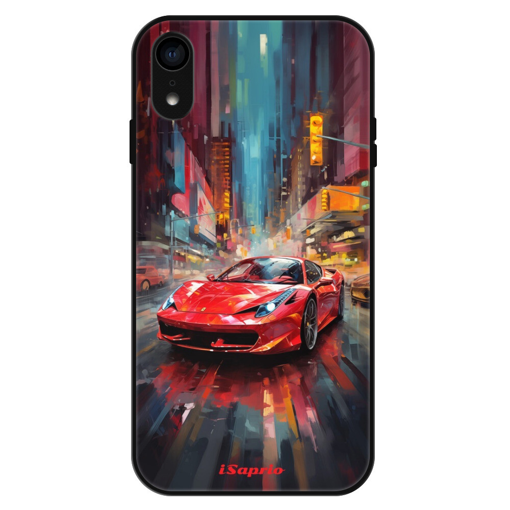 Lesklé puzdro Exclusive iSaprio - Ferrari - iPhone XR