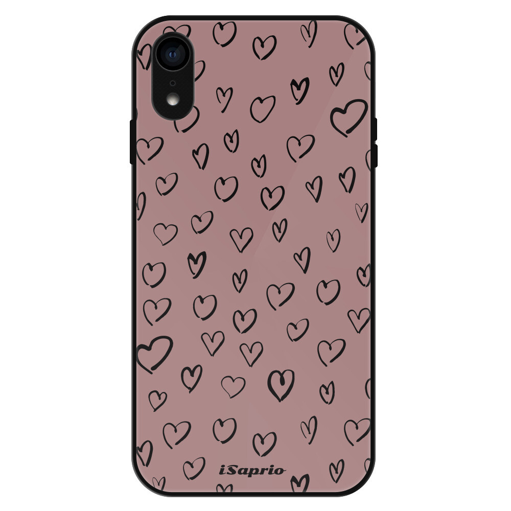 Lesklé puzdro Exclusive iSaprio - Heart Dark - iPhone XR