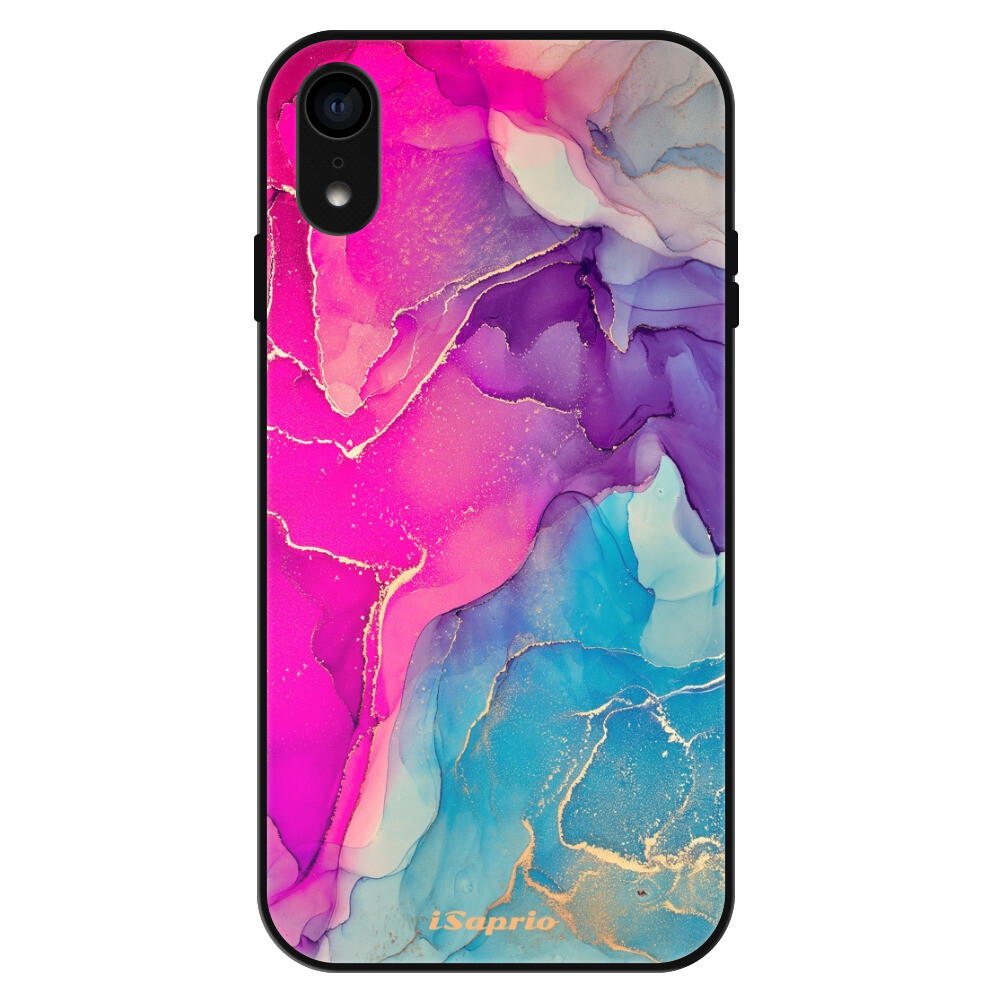 Lesklé puzdro Exclusive iSaprio - Purple Ink - iPhone XR