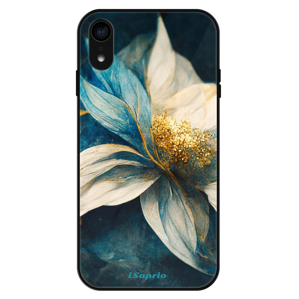 Lesklé puzdro Exclusive iSaprio - Blue Petals - iPhone XR