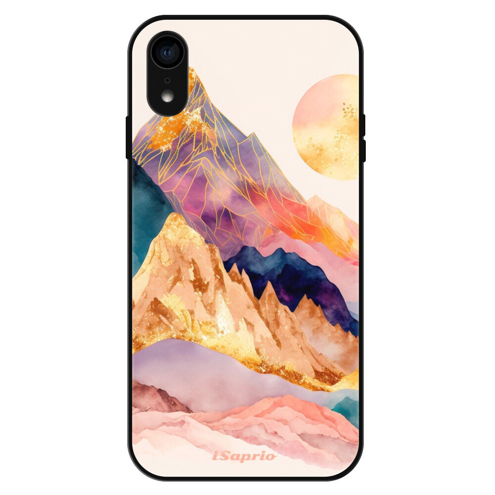 Lesklé puzdro Exclusive iSaprio - Abstract Mountains - iPhone XR
