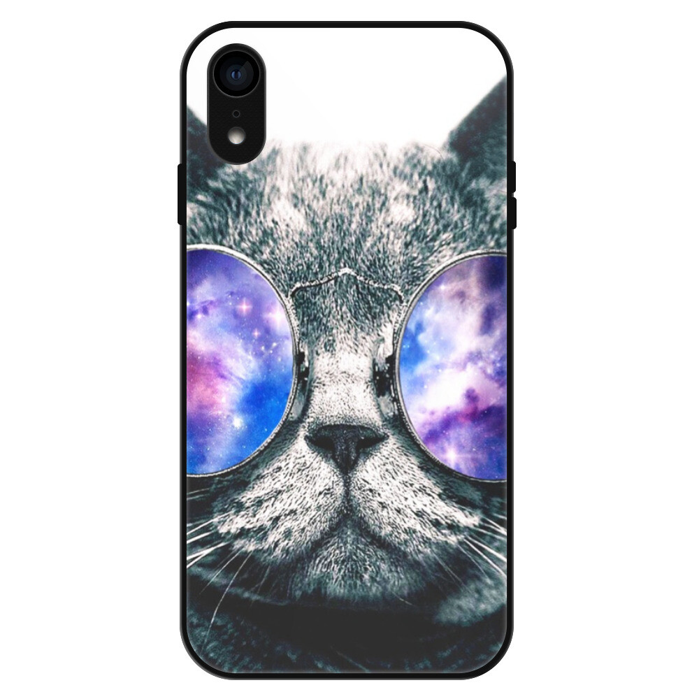 Lesklé puzdro Exclusive iSaprio - Galaxy Cat - iPhone XR