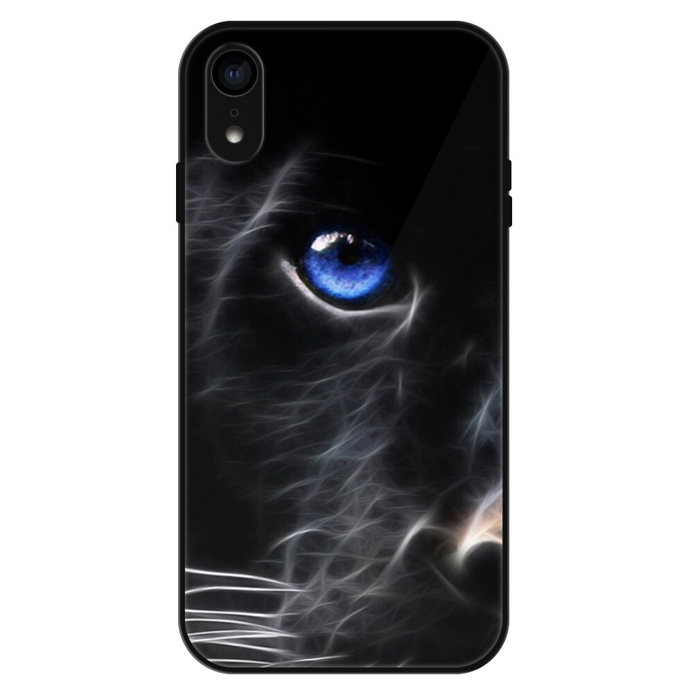 Lesklé puzdro Exclusive iSaprio - Black Puma - iPhone XR