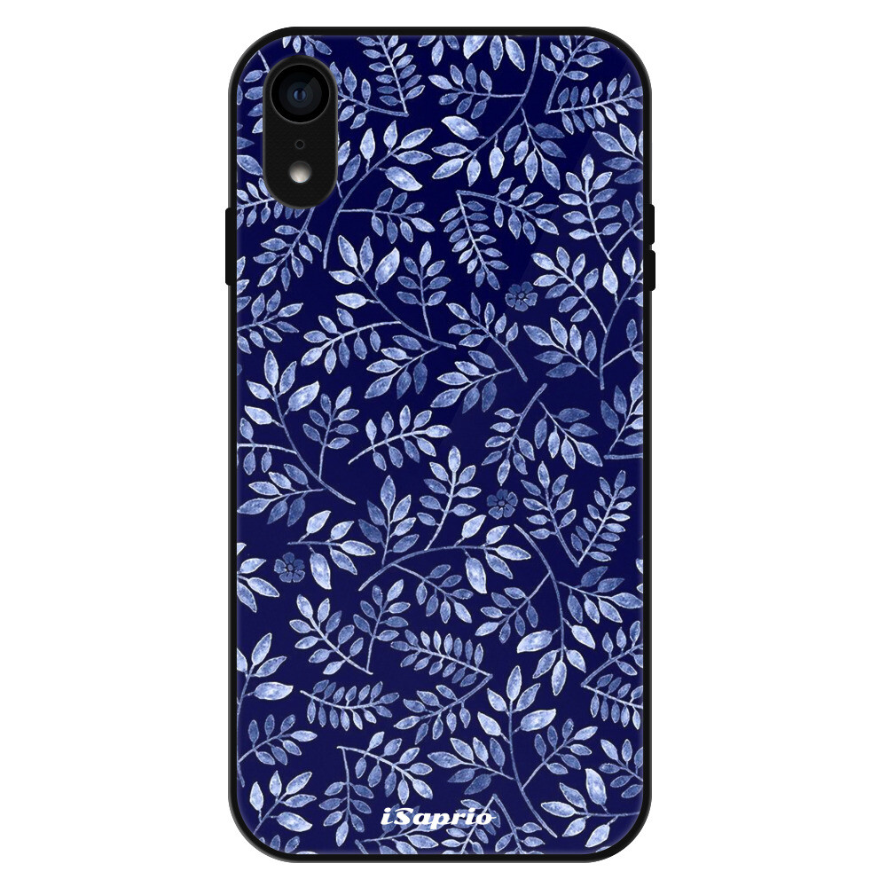 Lesklé puzdro Exclusive iSaprio - Blue Leaves 05 - iPhone XR