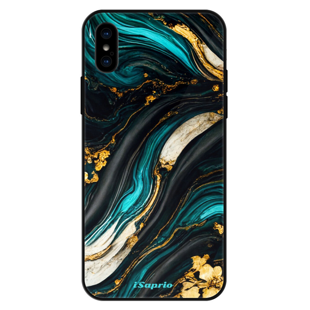 Lesklé puzdro Exclusive iSaprio - Dark Paint 10 - iPhone X/XS