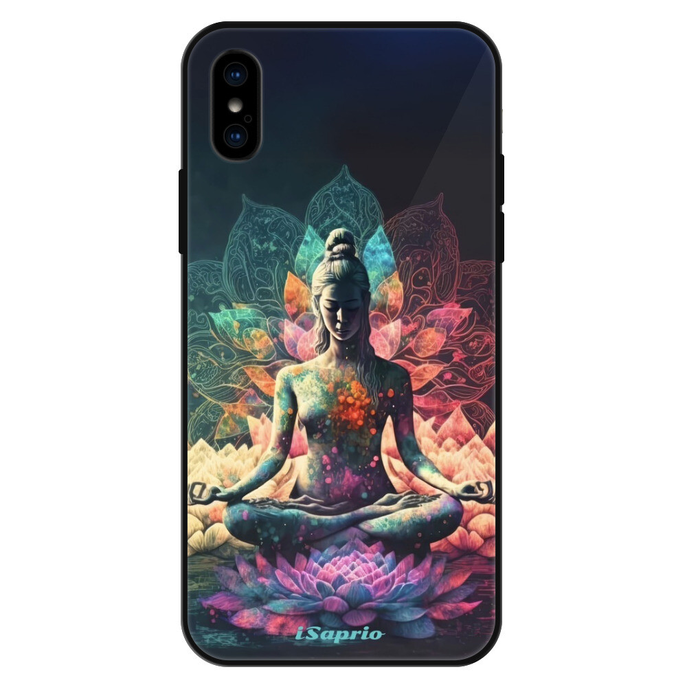 Lesklé puzdro Exclusive iSaprio - Yoga - iPhone X/XS