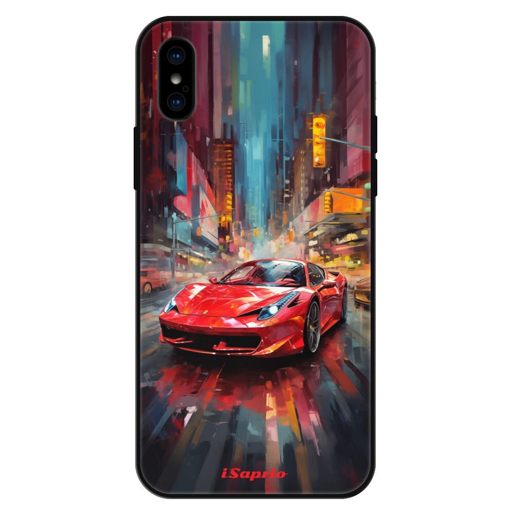 Lesklé puzdro Exclusive iSaprio - Ferrari - iPhone X/XS