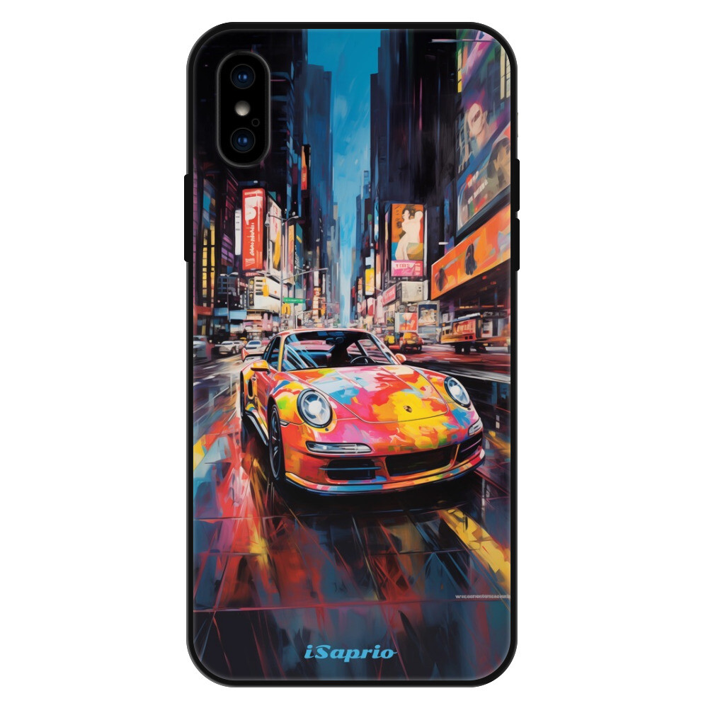 Lesklé puzdro Exclusive iSaprio - Abstract Porsche - iPhone X/XS
