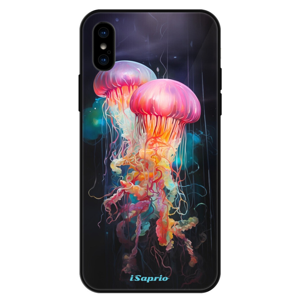 Lesklé puzdro Exclusive iSaprio - Abstract Jellyfish - iPhone X/XS