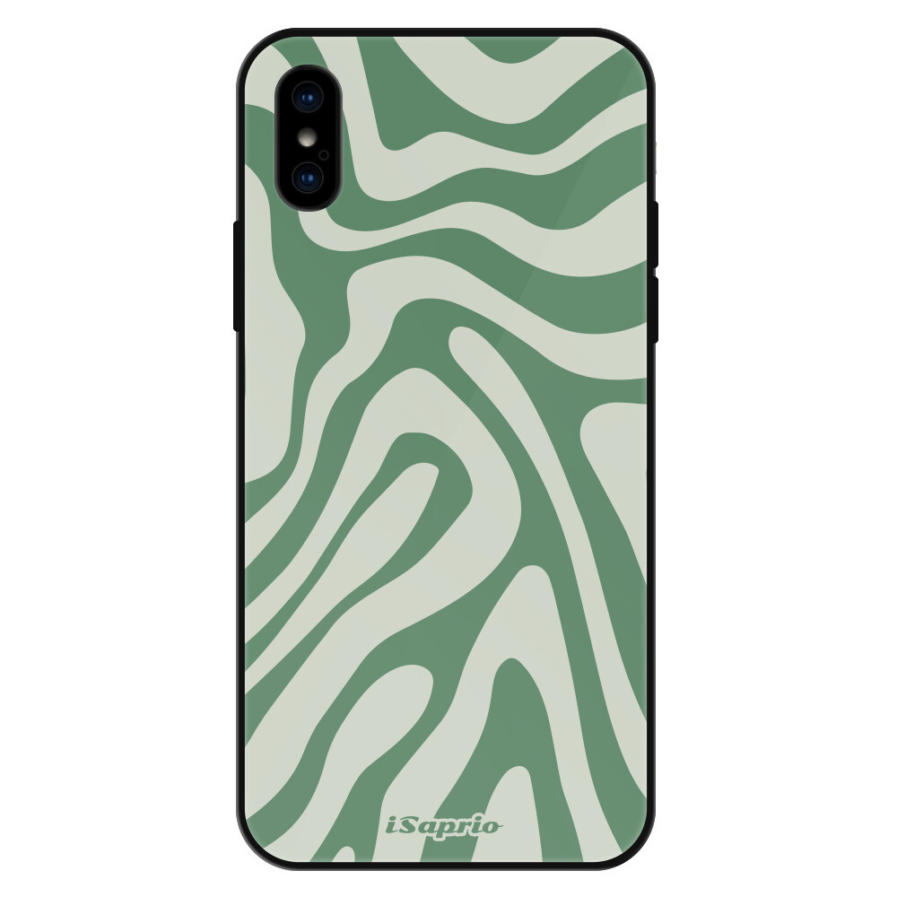 Lesklé puzdro Exclusive iSaprio - Zebra Green - iPhone X/XS