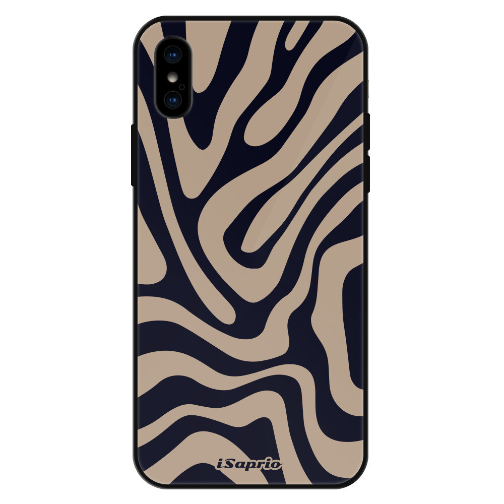 Lesklé puzdro Exclusive iSaprio - Zebra Black - iPhone X/XS