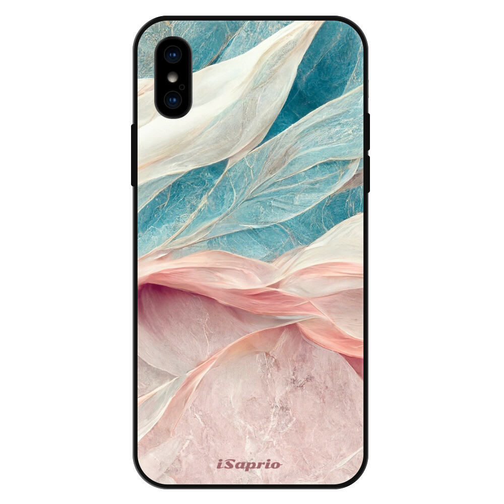 Lesklé puzdro Exclusive iSaprio - Pink and Blue - iPhone X/XS