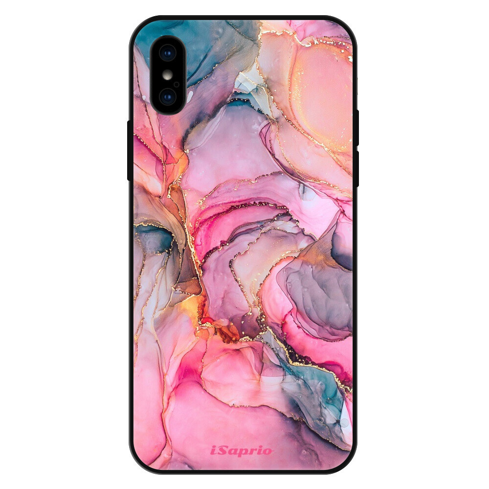 Lesklé puzdro Exclusive iSaprio - Golden Pastel - iPhone X/XS