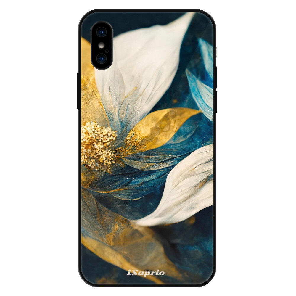 Lesklé puzdro Exclusive iSaprio - Gold Petals - iPhone X/XS