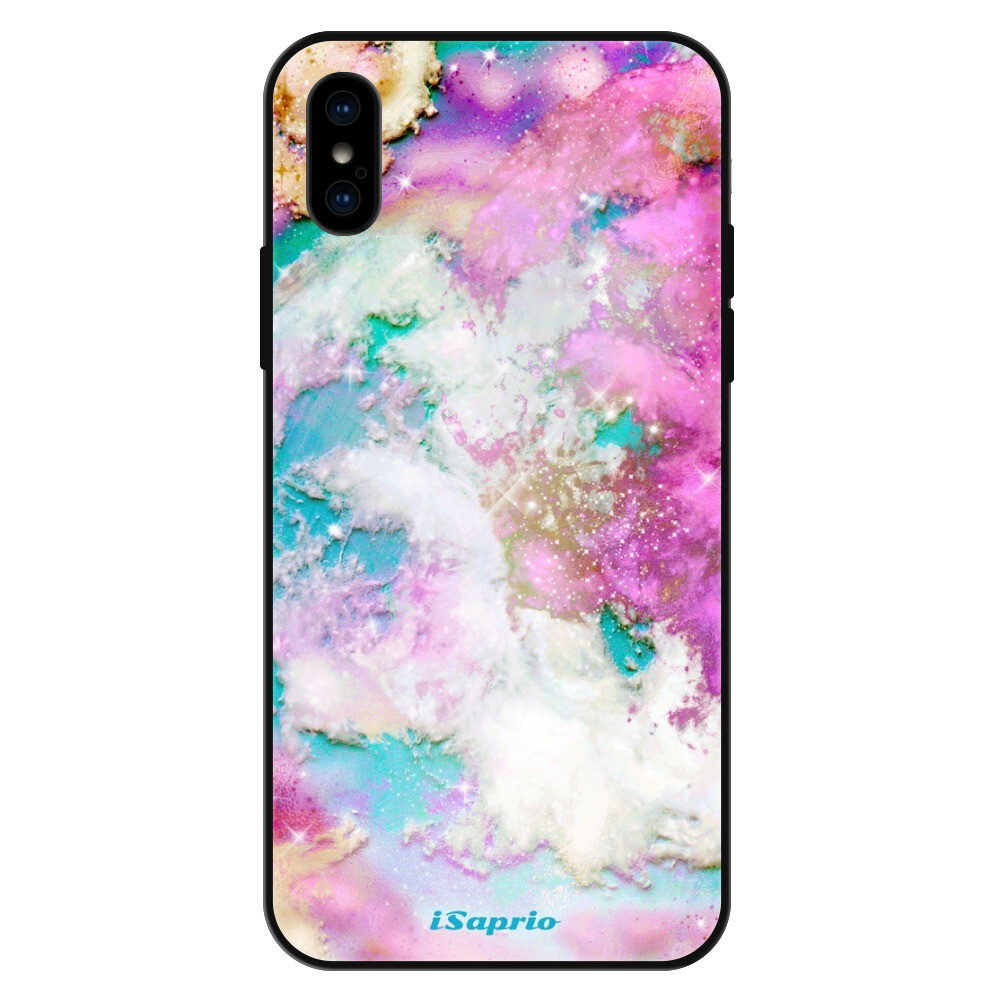 Lesklé puzdro Exclusive iSaprio - Galactic Paper - iPhone X/XS