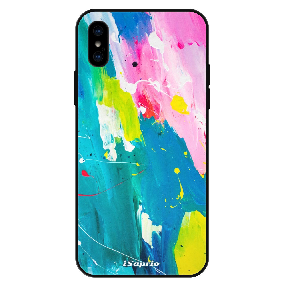 Lesklé puzdro Exclusive iSaprio - Abstract Paint 04 - iPhone X/XS