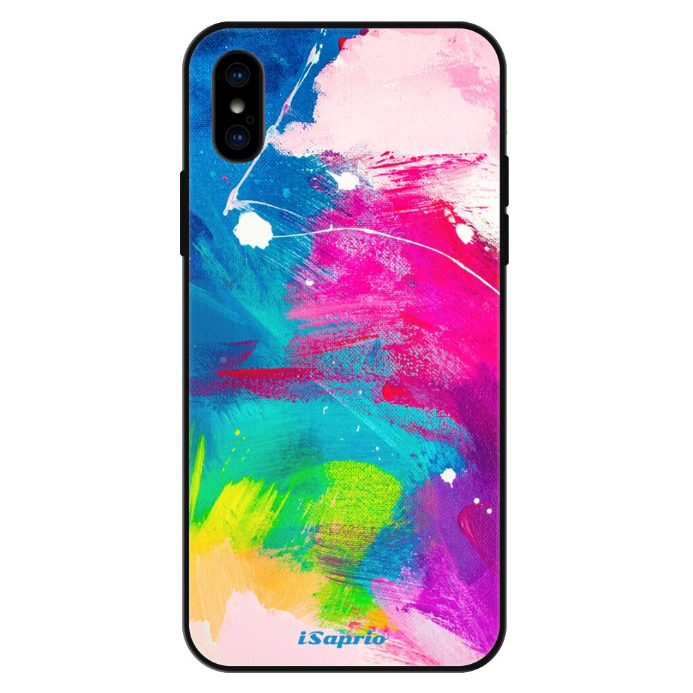 Lesklé puzdro Exclusive iSaprio - Abstract Paint 03 - iPhone X/XS