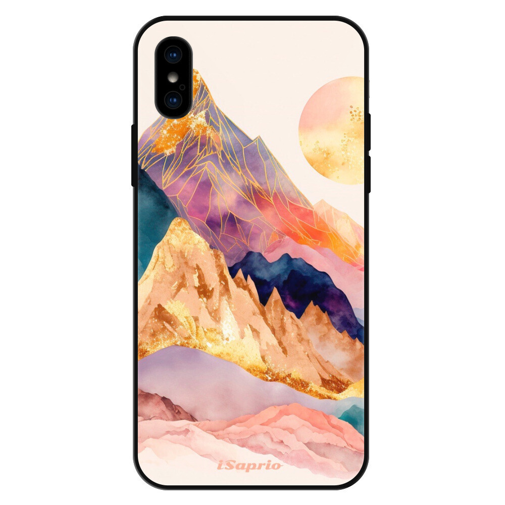 Lesklé puzdro Exclusive iSaprio - Abstract Mountains - iPhone X/XS