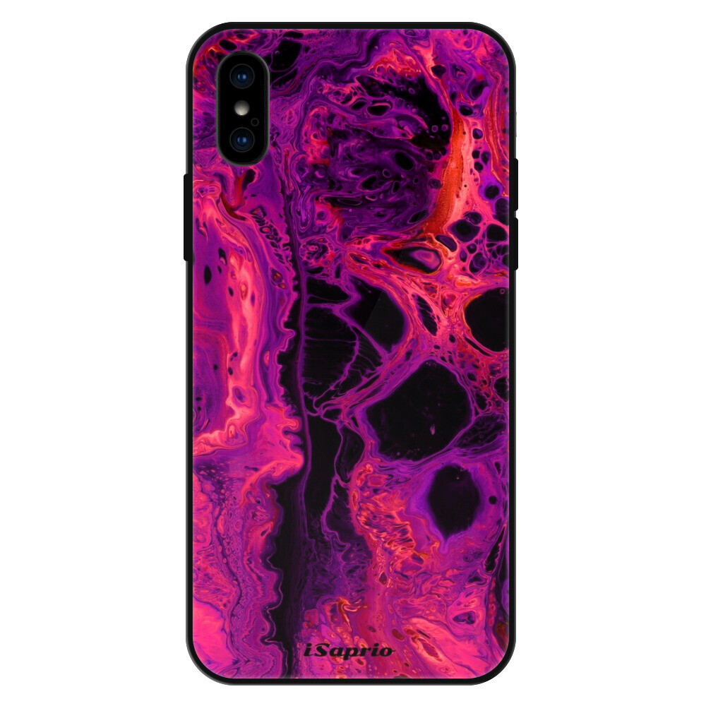 Lesklé puzdro Exclusive iSaprio - Abstract Dark 01 - iPhone X/XS