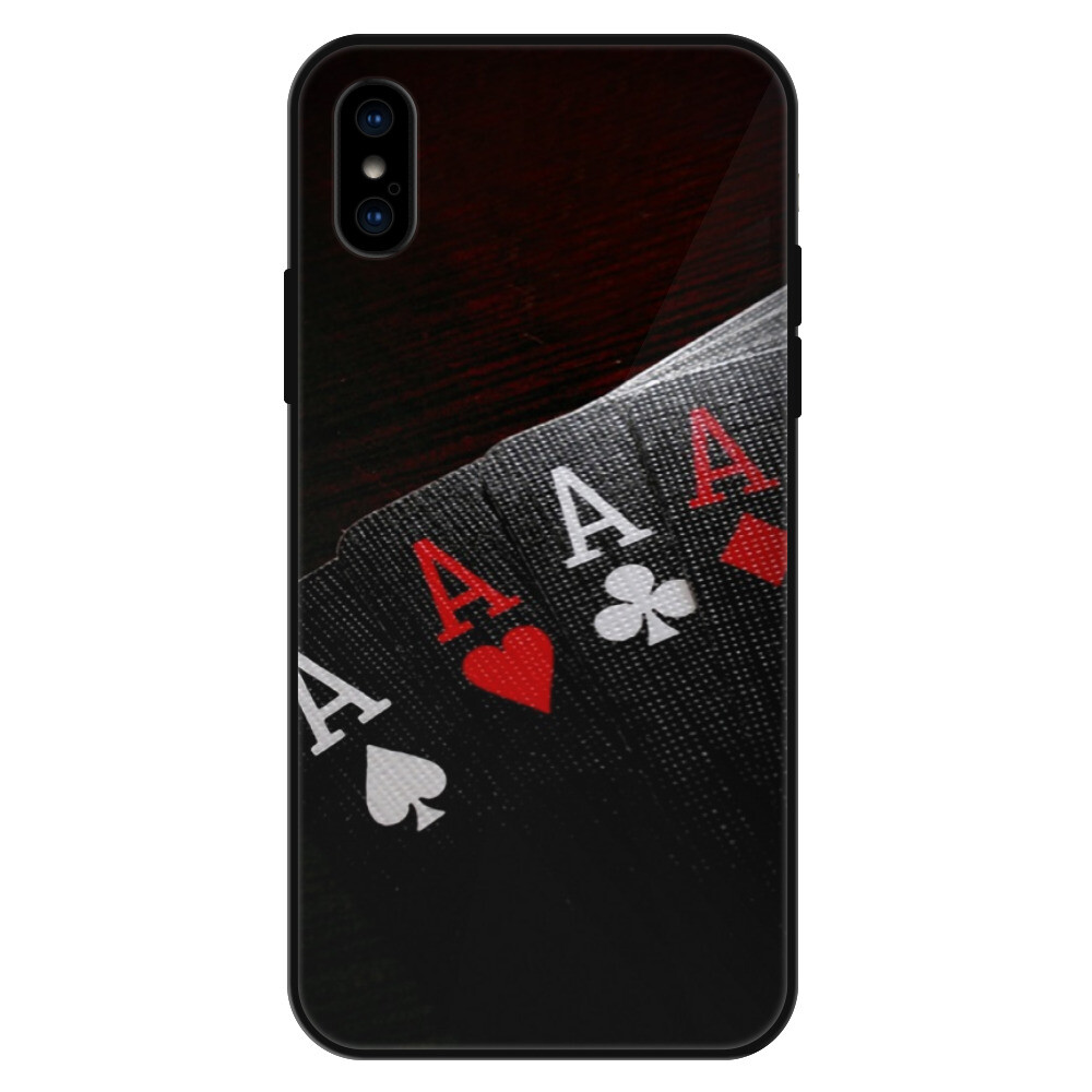 Lesklé puzdro Exclusive iSaprio - Poker - iPhone X/XS