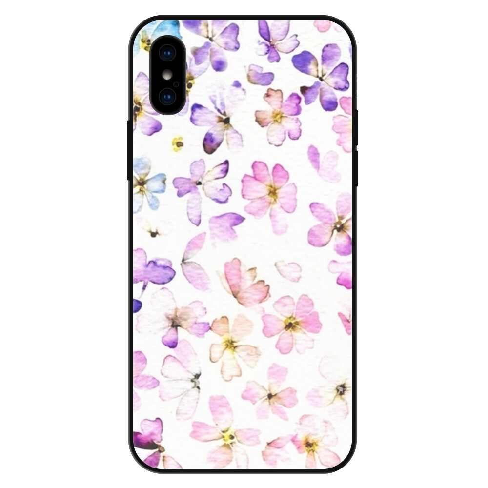 Lesklé puzdro Exclusive iSaprio - Wildflowers - iPhone X/XS