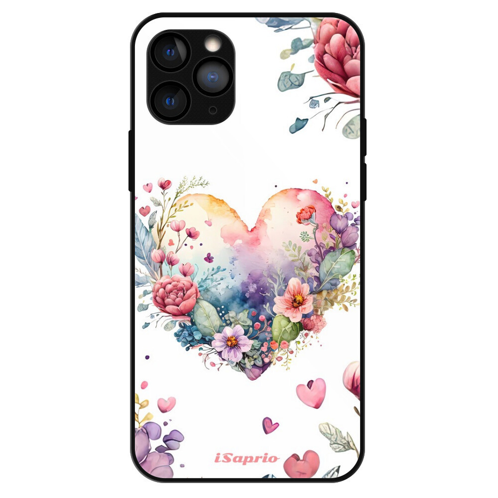 Lesklé puzdro Exclusive iSaprio - Floral Heart - iPhone 11 Pro