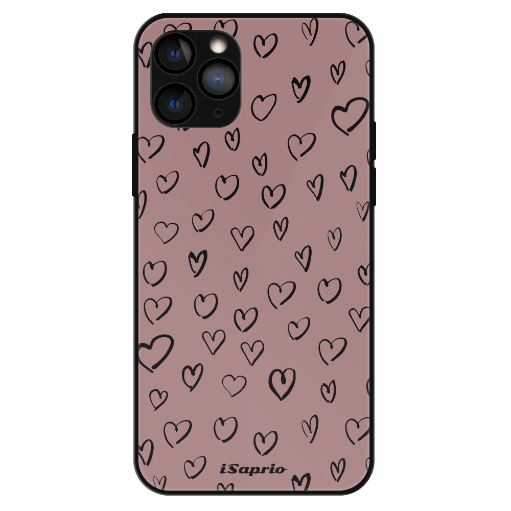 Lesklé puzdro Exclusive iSaprio - Heart Dark - iPhone 11 Pro