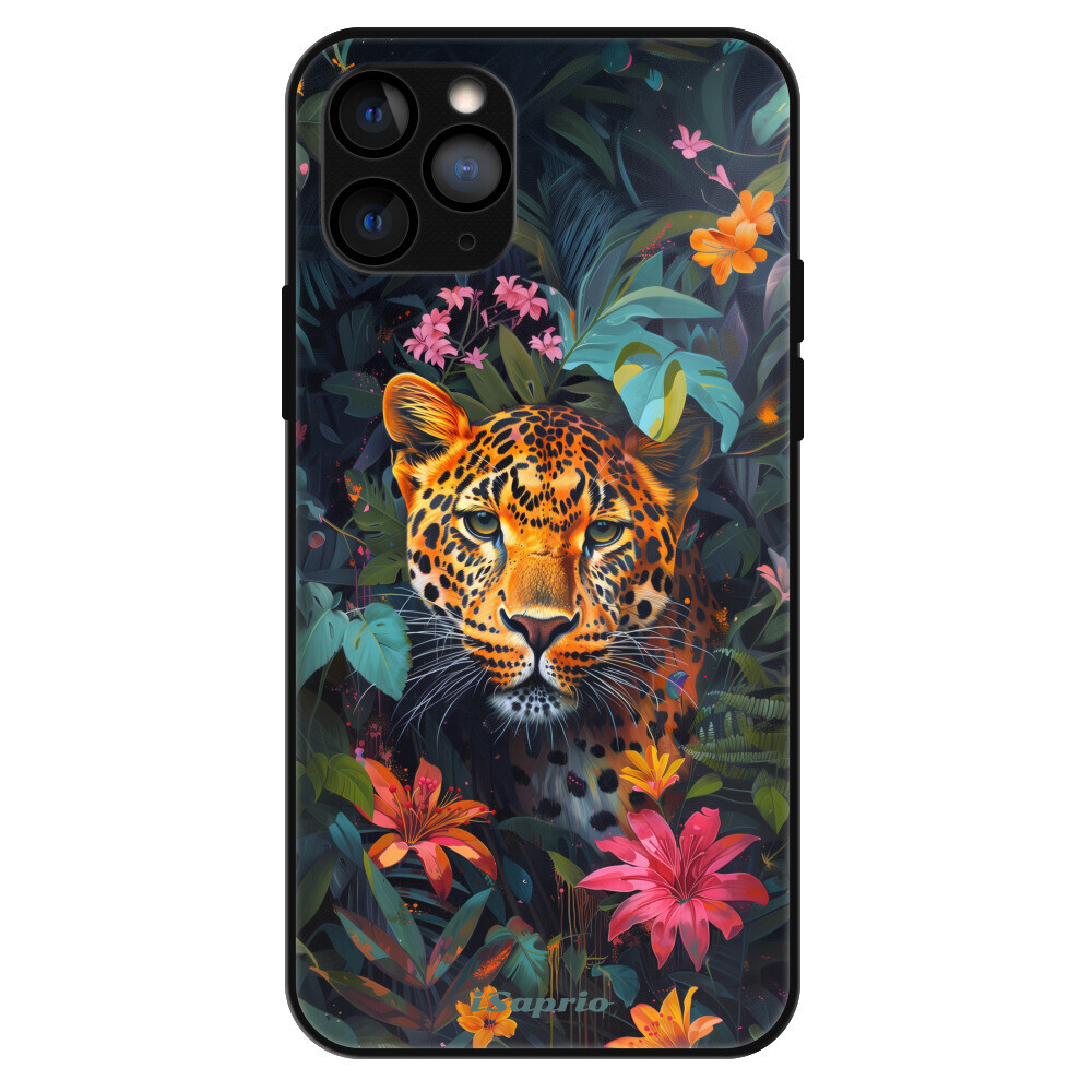 Lesklé puzdro Exclusive iSaprio - Flower Jaguar - iPhone 11 Pro